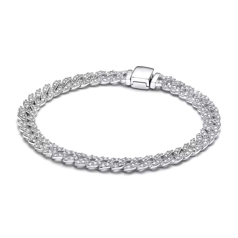 Timeless Pavé Cuban Chain Bracelet