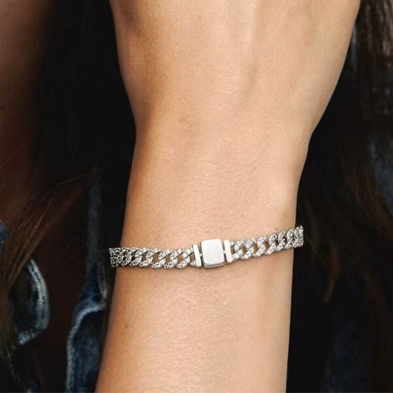 Timeless Pavé Cuban Chain Bracelet