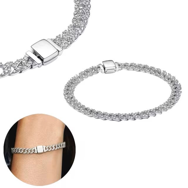 Timeless Pavé Cuban Chain Bracelet